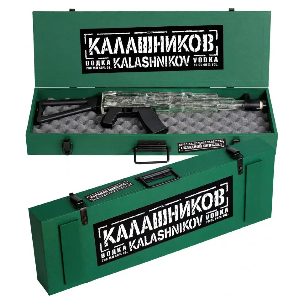 Водка Калашников АК Базовый, в деревянной упаковке, 0.7 л