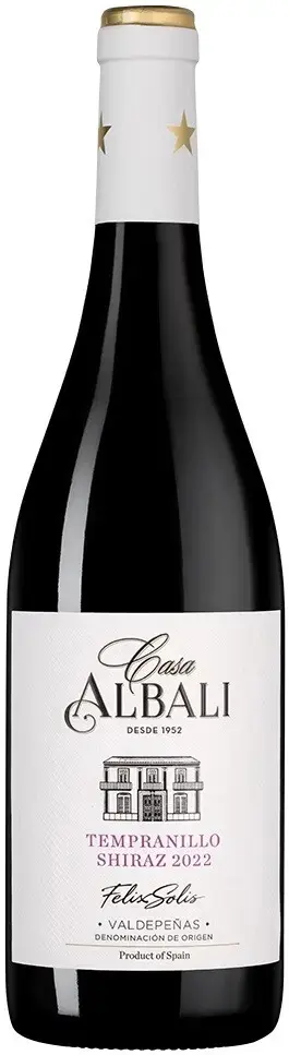 Вино Casa Albali Tempranillo-Shiraz Valdepenas DO, 2022, 0.75 л