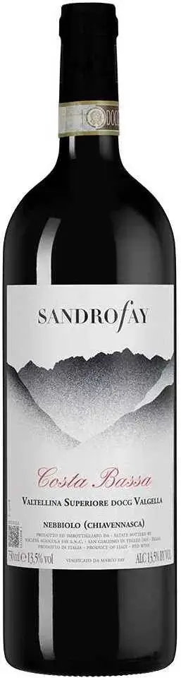 Вино Sandro Fay Costa Bassa Valtellina Superiore DOCG Valgella, 2019, 0.75 л