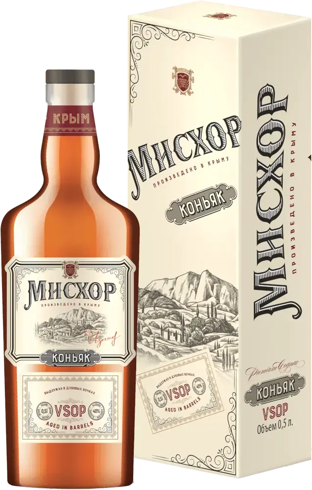 Коньяк Фотисаль Мисхор ВСОП в подарочной коробке 0.5 л