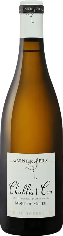 Вино Domaine Garnier & Fils, Chablis Premier Cru Mont de Milieu AOC, 2021 0.75 л