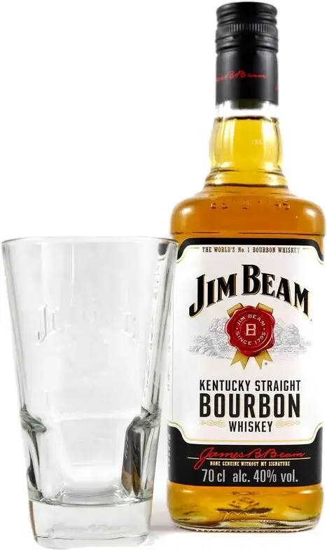 Виски Jim Beam with glass, 1 л