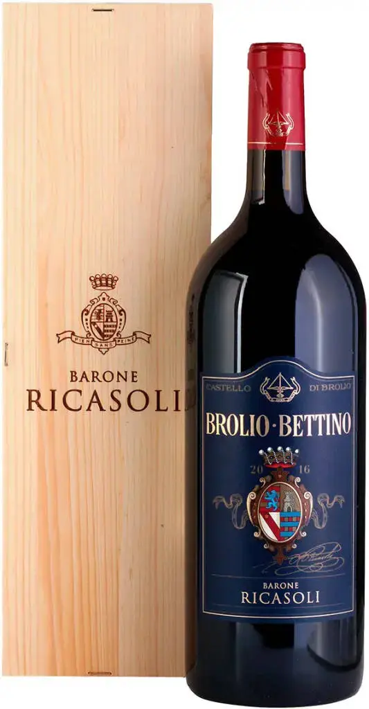 Вино Barone Ricasoli Brolio Bettino Chianti Classico DOCG 2017 wooden box 1.5 л