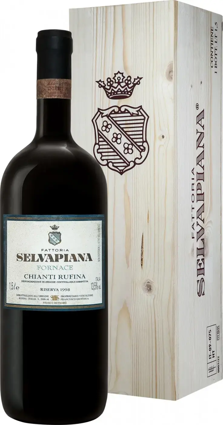Вино Fattoria Selvapiana Fornace Chianti Rufina DOCG Riserva, wooden box, 1998, 1.5 л