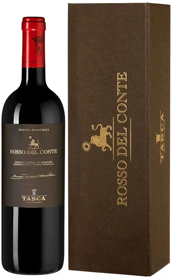 Вино Tasca d'Almerita Rosso del Conte DOC, 2016, gift box, 0.75 л