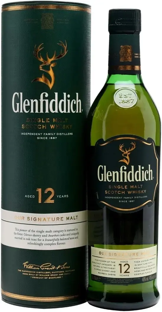 Виски Glenfiddich 12 Years Old, in tube, 0.75 л