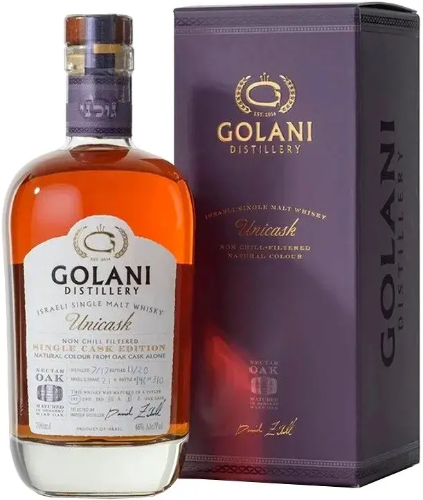 Виски Golani Unicask Nectar Oak, gift box, 0.7 л