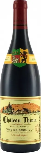 Вино Chateau Thivin Les Sept Vignes Cote De Brouilly AOC, 2021, 0.75 л 