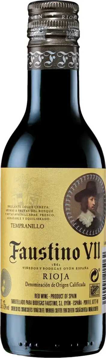 Вино Faustino VII Rioja DOC, 2022, 0.187 л
