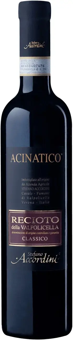 Вино Stefano Accordini Acinatico Recioto della Valpolicella Classico DOCG, 2019, 0.5 л