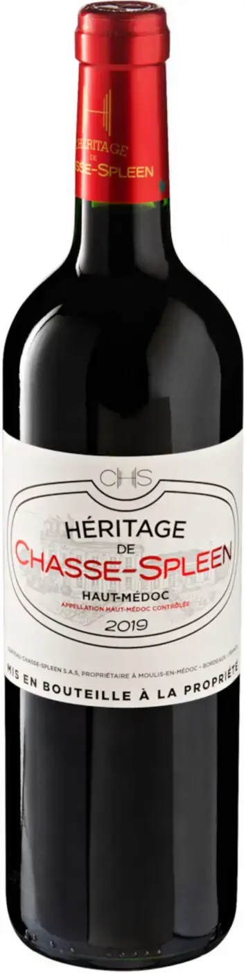 Вино L'Heritage de Chasse-Spleen Haut-Medoc AOC 2019 0.75 л