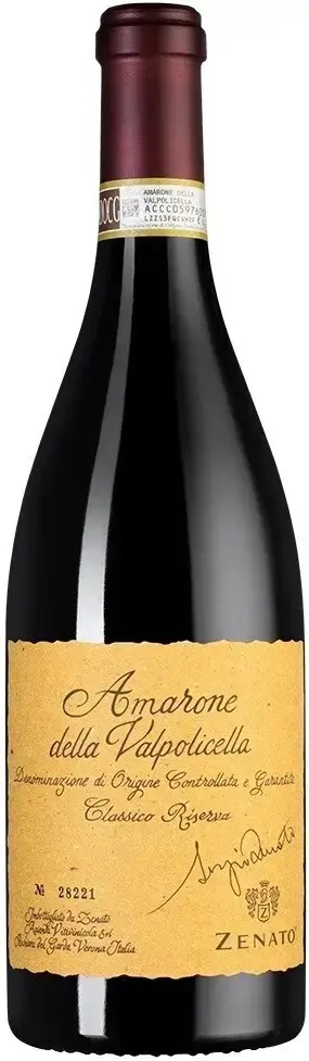Вино Zenato Sergio Zenato Amarone della Valpolicella DOC Classico Riserva, 2018, 0.75 л