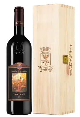 Вино Banfi Brunello di Montalcino DOCG, wooden box, 2018, 0.75 л
