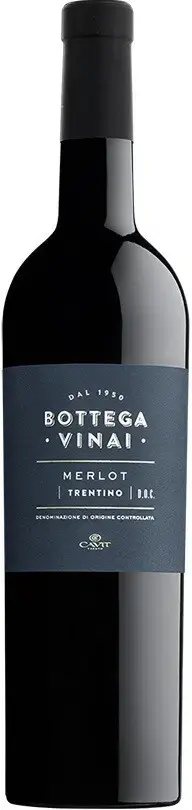 Вино Cavit Bottega Vinai Merlot Trentino DOC, 2020, 0.75 л