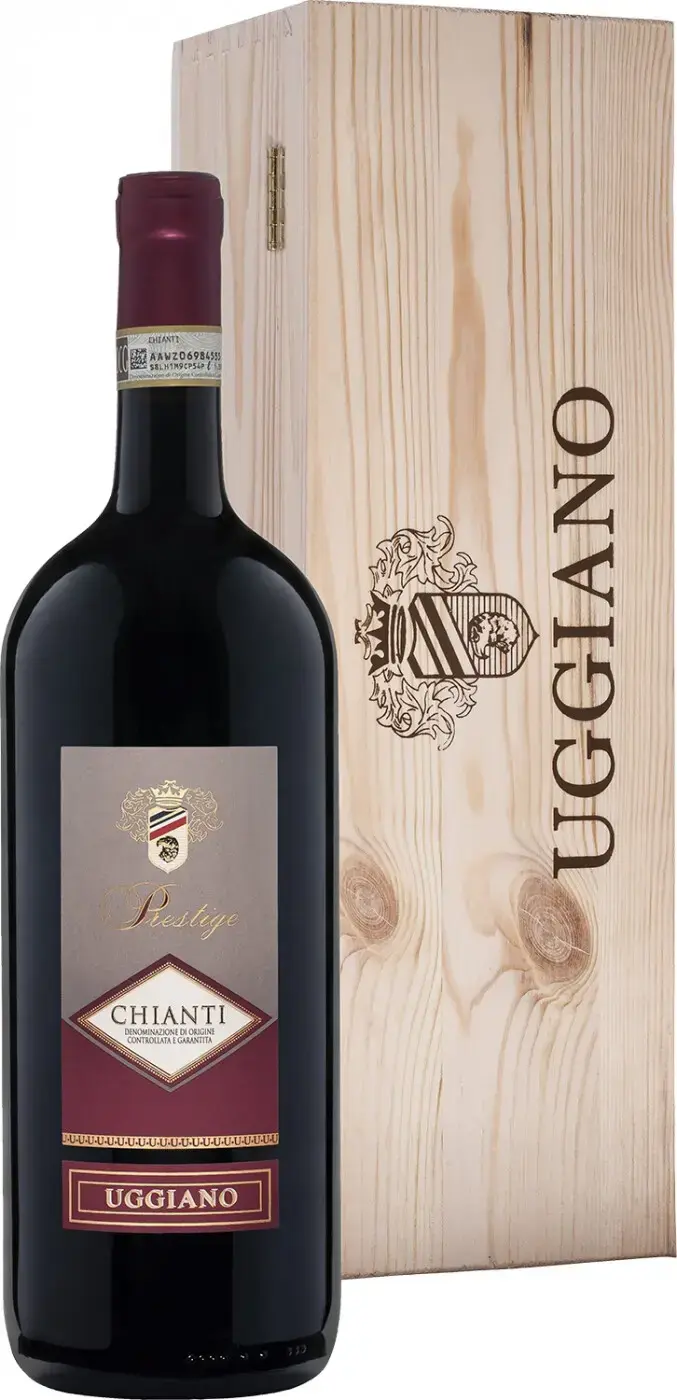 Вино Uggiano Prestige Chianti DOCG 2016 wooden box 1.5 л