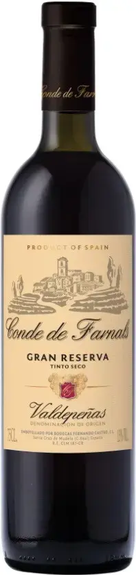 Вино Conde de Farnals Gran Reserva Valdepenas DO 2014 0.75 л