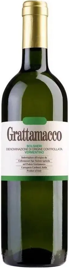 Вино Grattamacco Vermentino Bolgheri DOC, 2021, 0.75 л