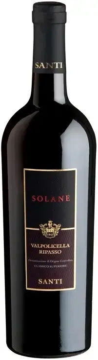 Вино Santi Solane Ripasso Valpolicella Classico Superiore DOC, 2019, 0.75 л