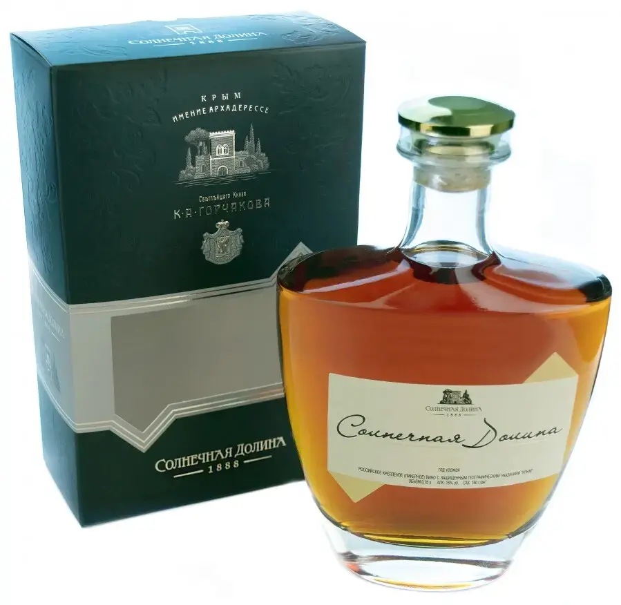 Вино Солнечная Долина, 2002, в подарочной коробке и сувенирной бутылке, 0.75 л