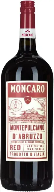 Вино Moncaro Montepulciano d'Abruzzo DOC, 2021, 1.5л