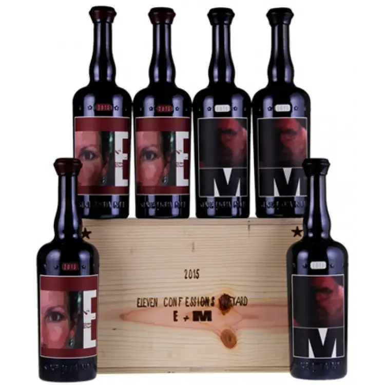 Вино Sine Qua Non Eleven Confession M Syrah + E Grenache, wooden box with 6 bottles, 2015, 0.75 л