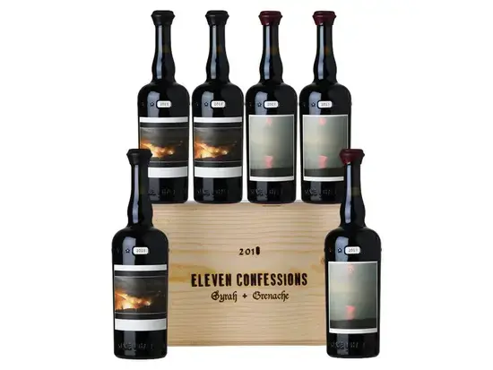  Sine Qua Non Eleven Confession Syrah + Grenache, wooden box with 6 bottles, 2018, 0.75 л