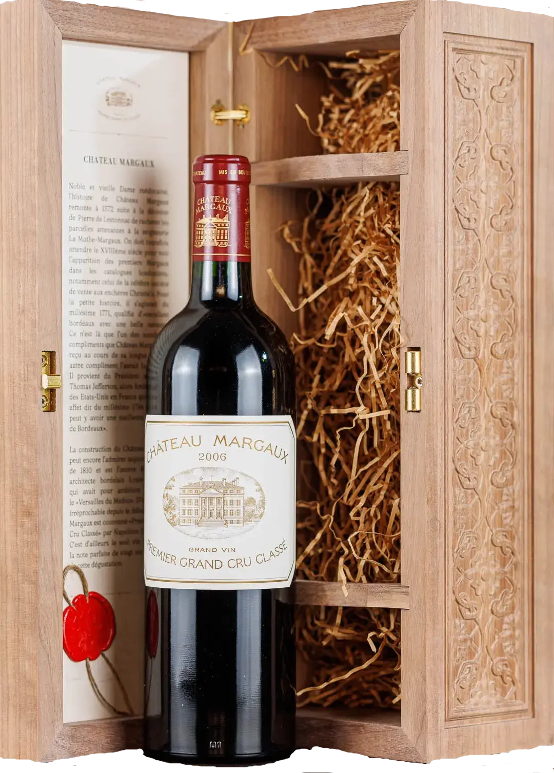 Вино Chateau Margaux AOC Premier Grand Cru Classe, wooden box, 2006, 3 л