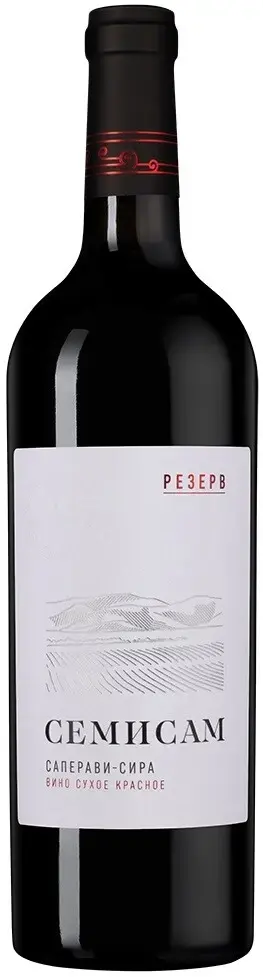 Вино Семисам Саперави-Сира Резерв, 2021, 0.75 л