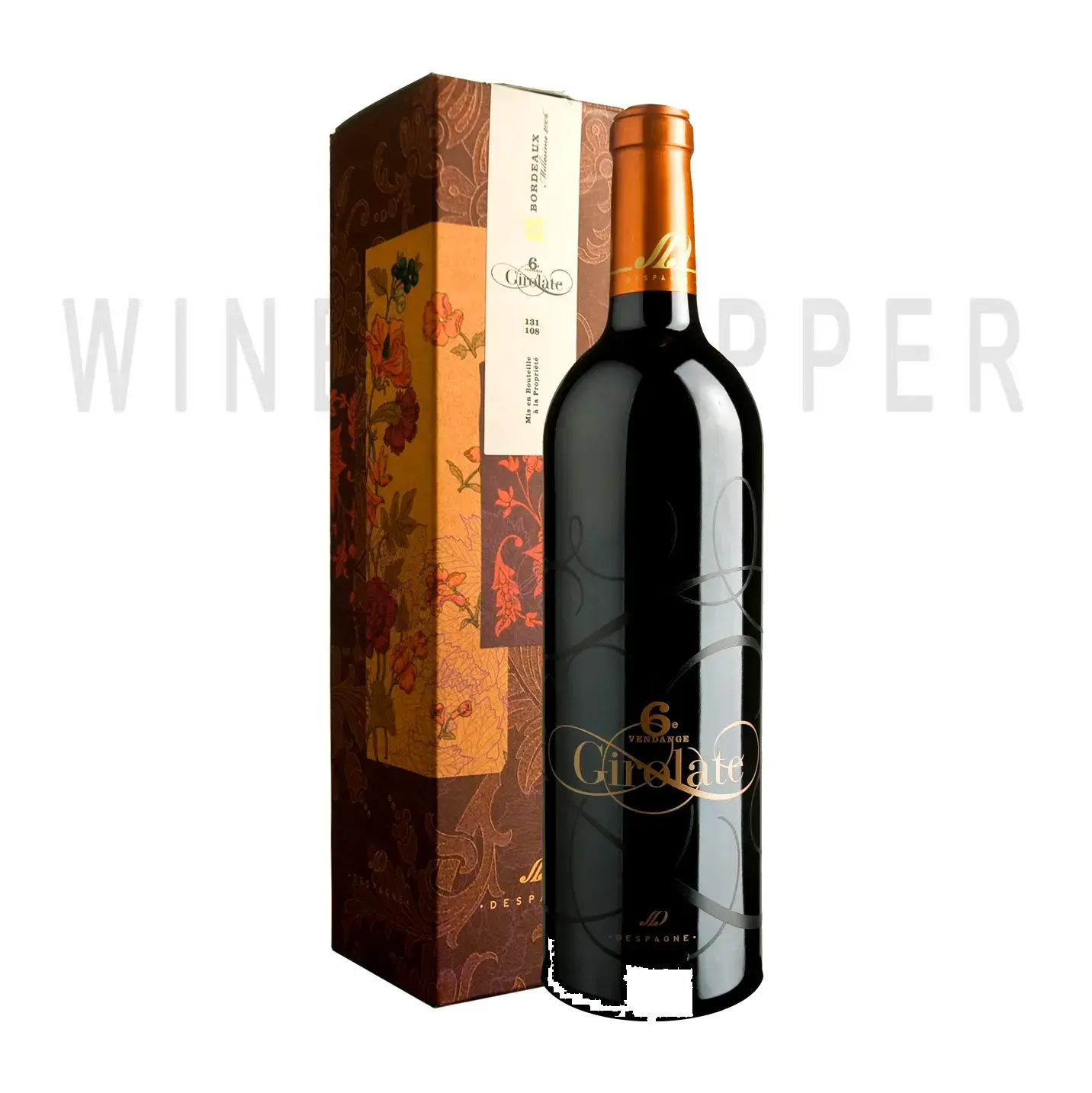 Вино Chateau Rauzan Despagne Girolate Bordeaux Superieur AOC gift box 0.75 л