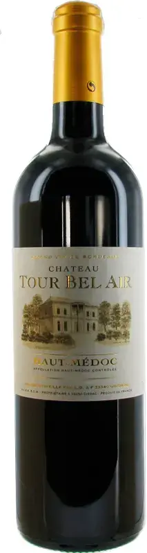 Вино Chateau Tour Bel Air, Haut-Medoc, 2020, 0.75 л