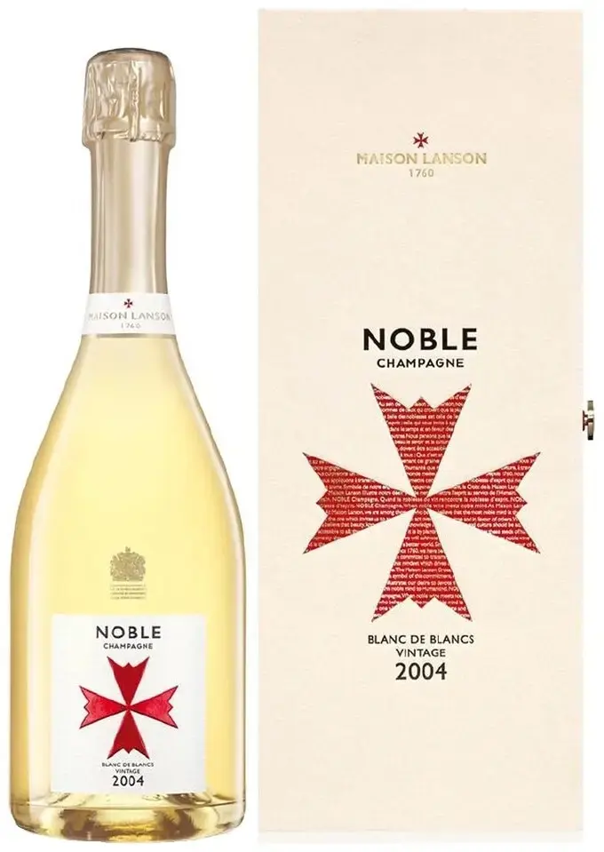 Шампанское Lanson Noble Cuvee Blanc de Blancs, wooden box, 2004, 0.75 л