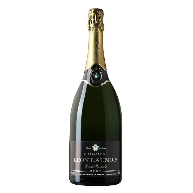 Шампанское Leon Launois Cuvee Reservee Brut Blanc Champagne AOC,2021, 1.5 л