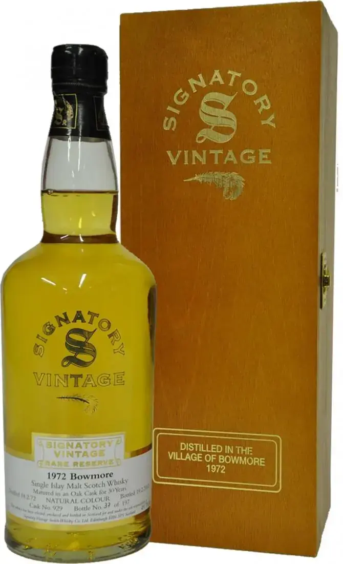 Виски Bowmore, wooden box, 1972, 0.7 л