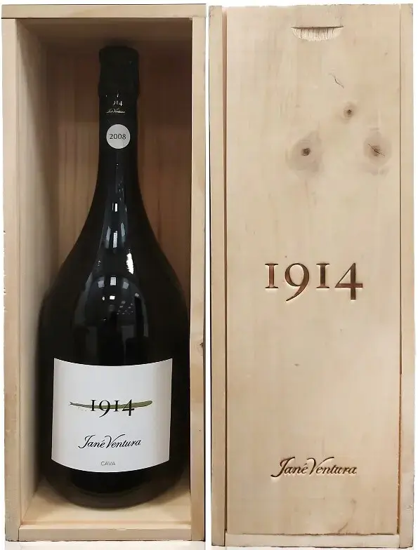 Игристое вино вино Jane Ventura, 1914 Gran Reserva Brut Nature, Cava DO, 2008, wooden box, 1.5 л