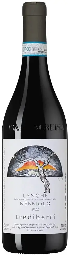 Вино Trediberri Langhe DOC Nebbiolo, 2022, 0.75 л