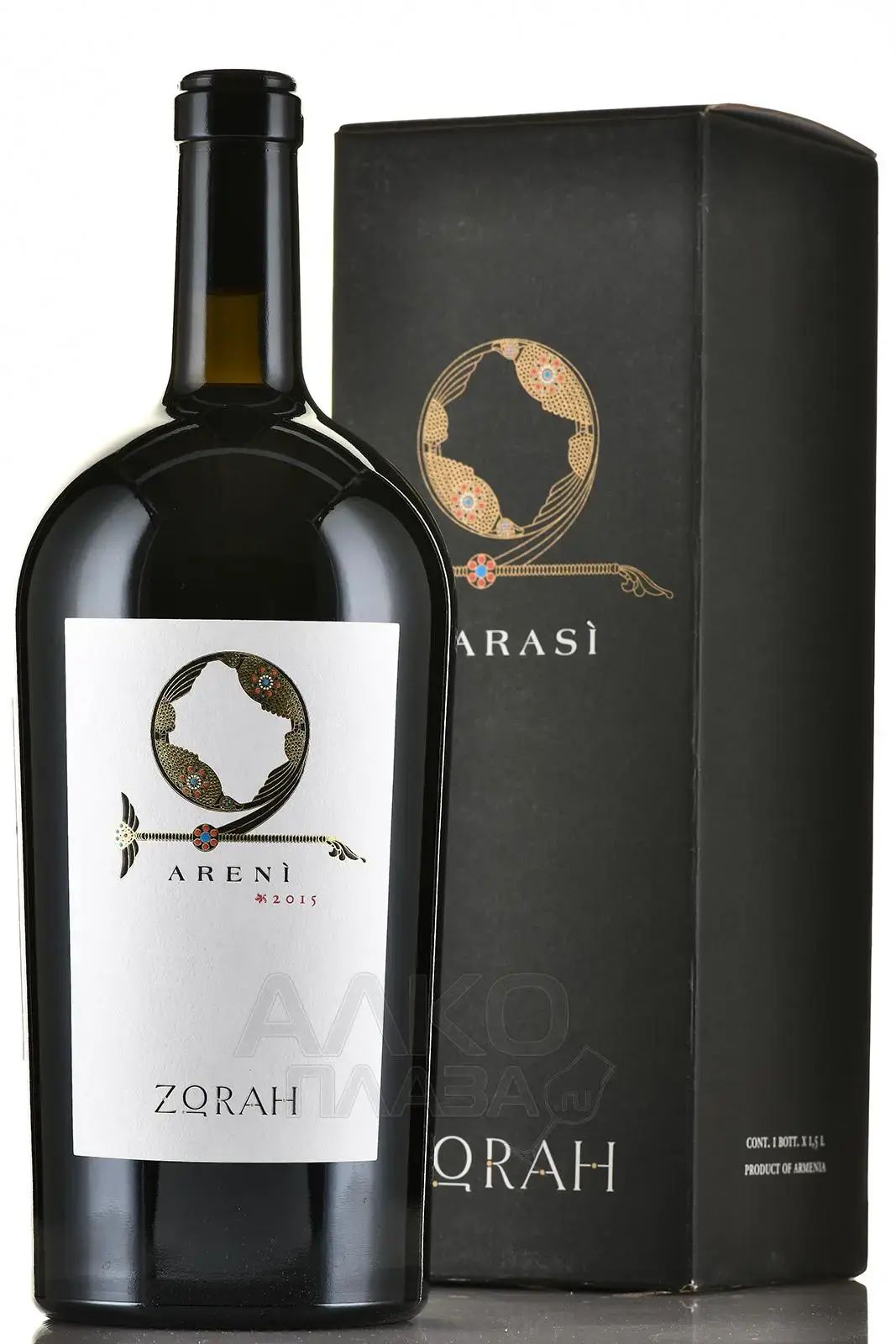 Вино Zorah Areni, gift box, 2015, 1.5 л