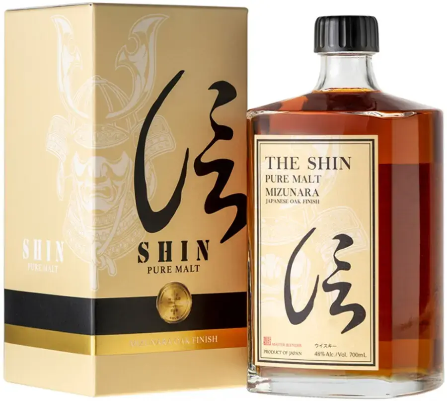Виски The Shin Pure Malt Mizunara Japanese Oak Finish gift box 0.7 л