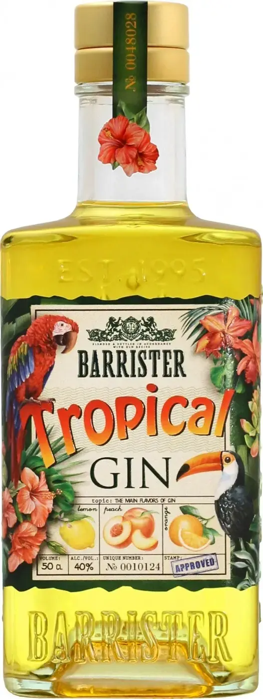 Джин Barrister Tropical Gin, 0.7 л