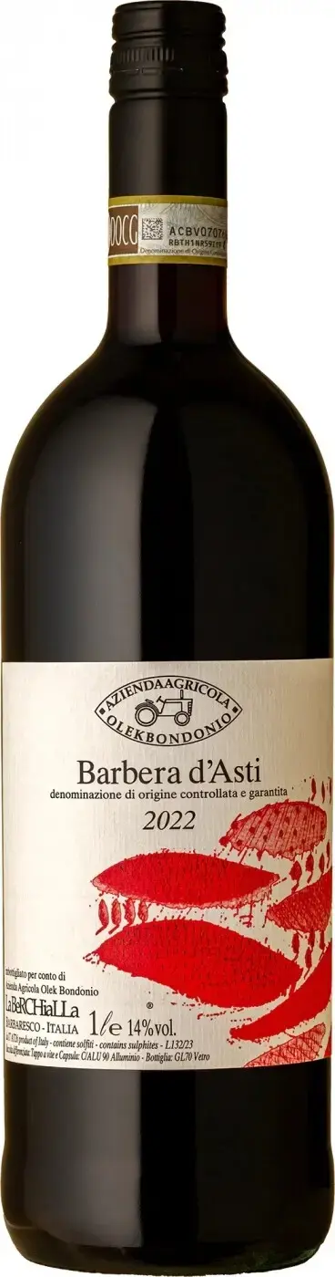 Вино Olek Bondonio Barbera d'Asti DOCG, 2022, 1 л