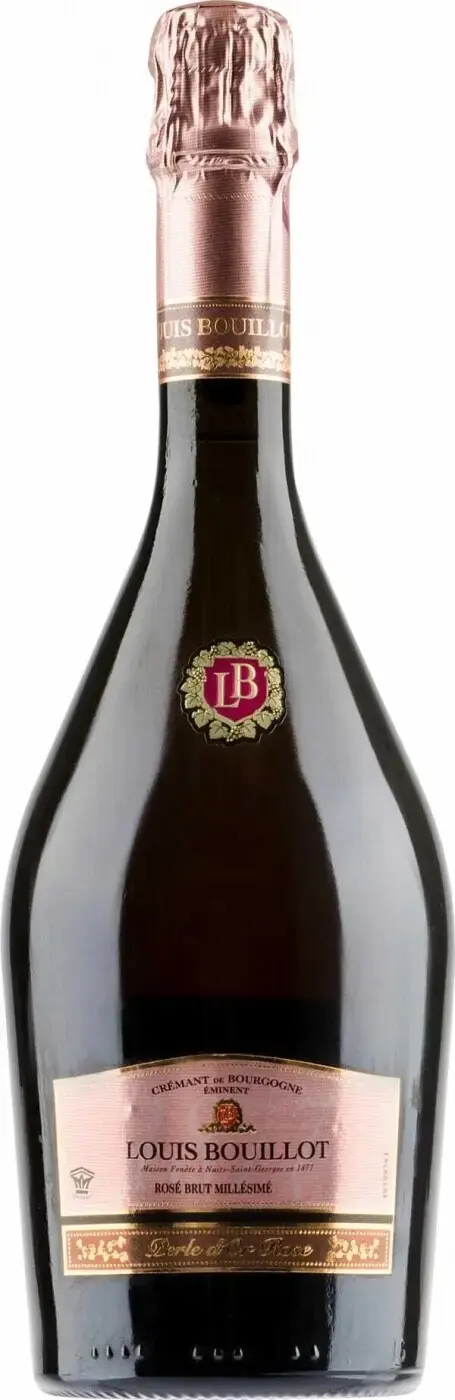 Игристое вино Louis Bouillot Perle d'Or Rose Millesime Cremant de Bourgogne AOC, 2018, 0.75 л