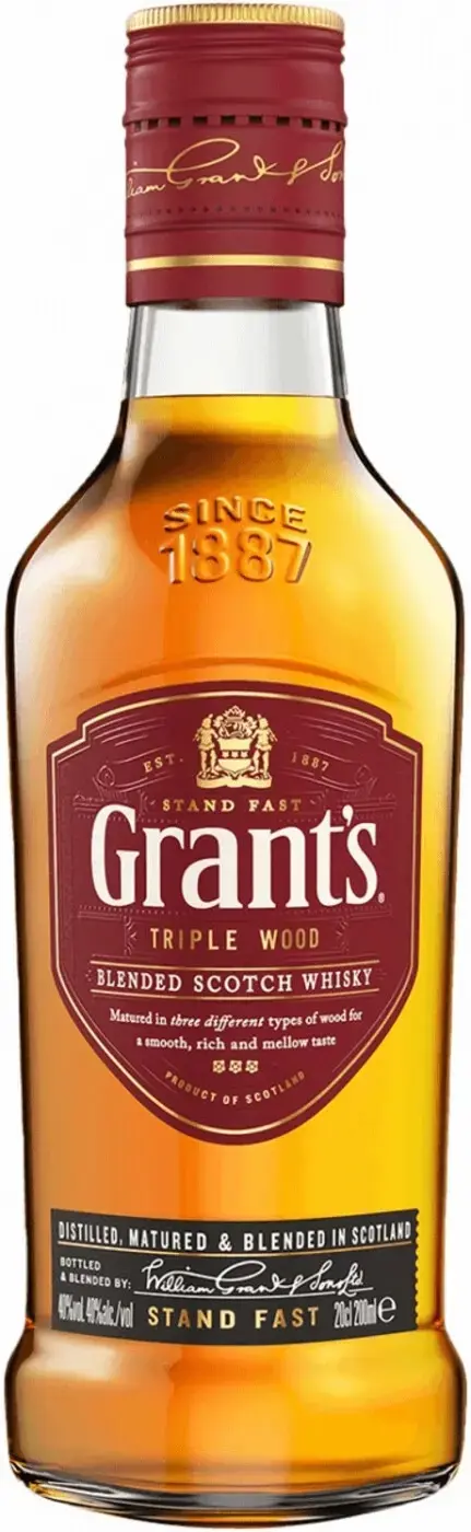 Виски Grant's Triple Wood 3 Years Old, 0.2 л