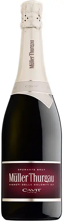 Игристое вино Cavit Muller Thurgau Spumante Brut Vigneti delle Dolomiti IGT, 2022, 0.75 л