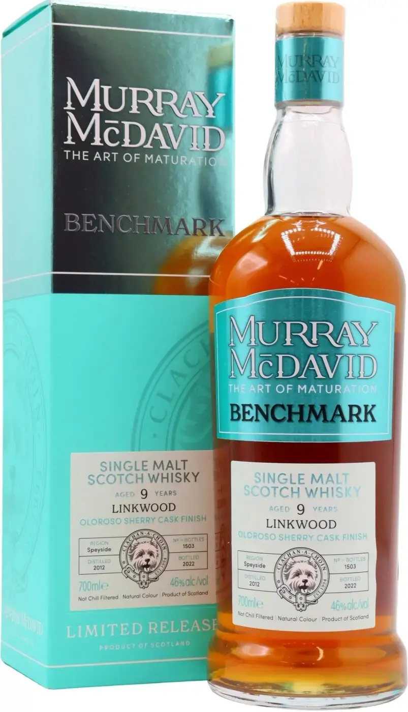 Виски Murray McDavid Benchmark Linkwood 9 Years Old, gift box, 2012, 0.7 л