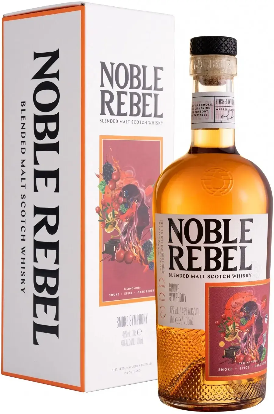 Виски Noble Rebel Smoke Symphony Blended Malt, gift box, 0.7 л