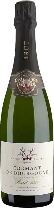 Игристое вино La Reine Pedauque Cremant de Bourgogne AOC Brut, 2021, 0.75 л