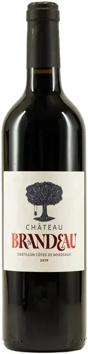 Вино Chateau Brandeau Castillon Cotes de Bordeaux AOC, 2019, 0.75 л