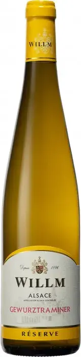 Вино Вино Willm Gewurztraminer Reserve Alsace AOC, 2021, 0.75 л 