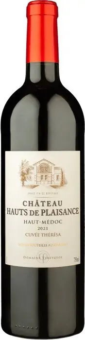 Вино Сhateau Hauts de Plaisance Haut-Medoc AOC, 2021, 0.75 л