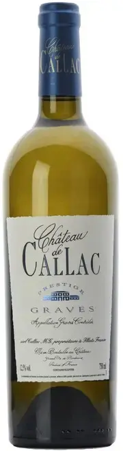 Вино Chateau de Callac Prestige Blanc Graves AOC, 2022, 0.75 л