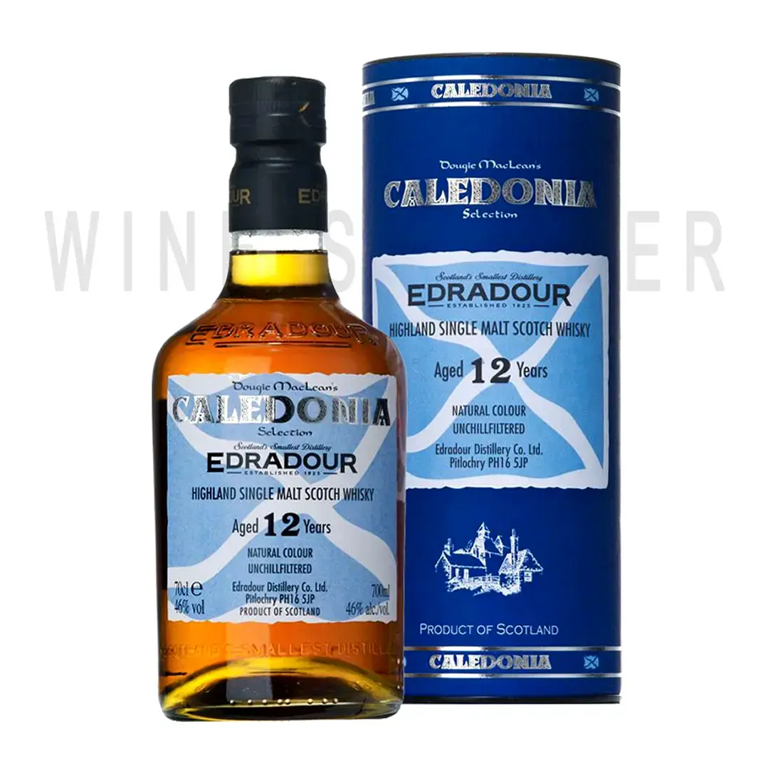 Виски Edradour Caledonia 12 years old in gift tube 0.7 л